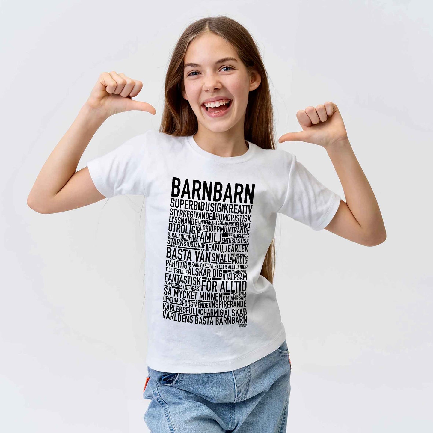 Barnbarn Text Barn T-shirt