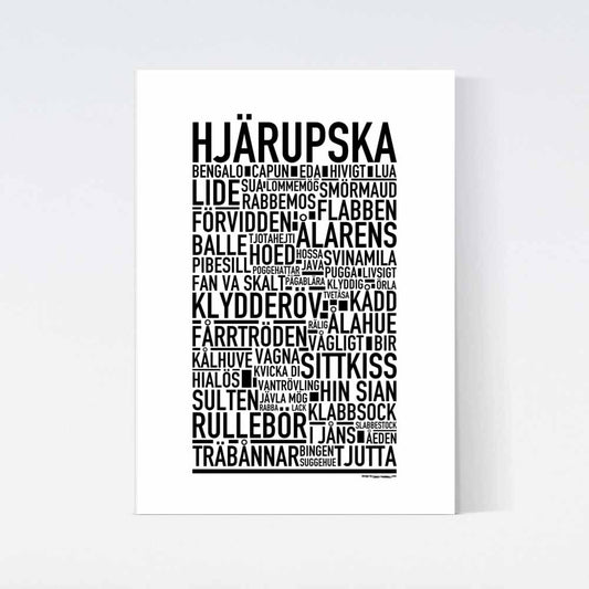 Hjärupska Dialekt Text Poster