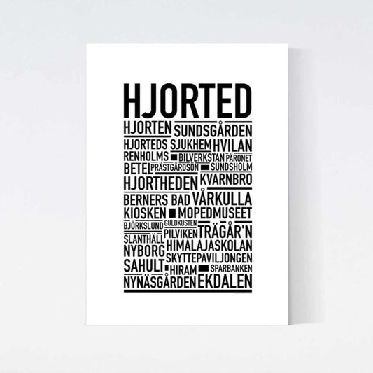 Hjorted Text Poster