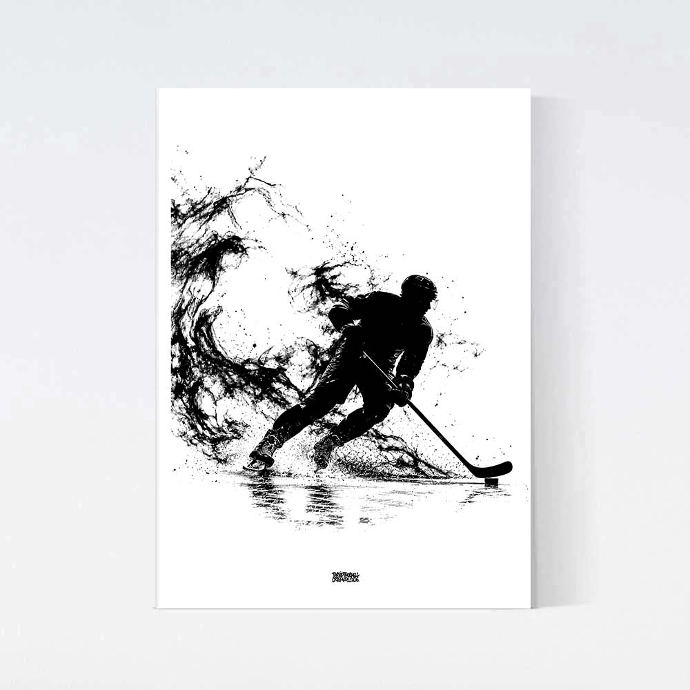 Ishockey Spelare Man Poster