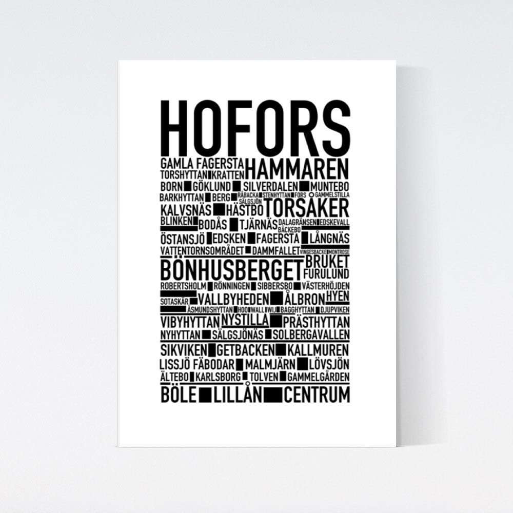 Hofors Text Poster