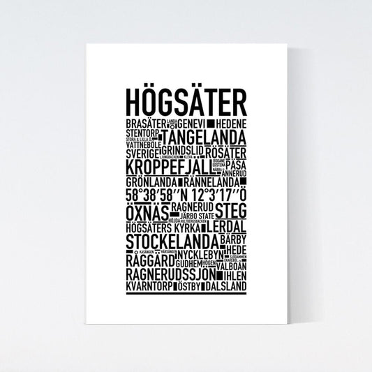 Högsäter Text Poster