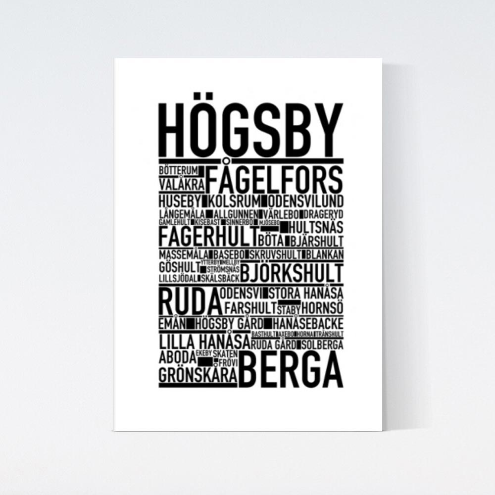 Högsby Text Poster