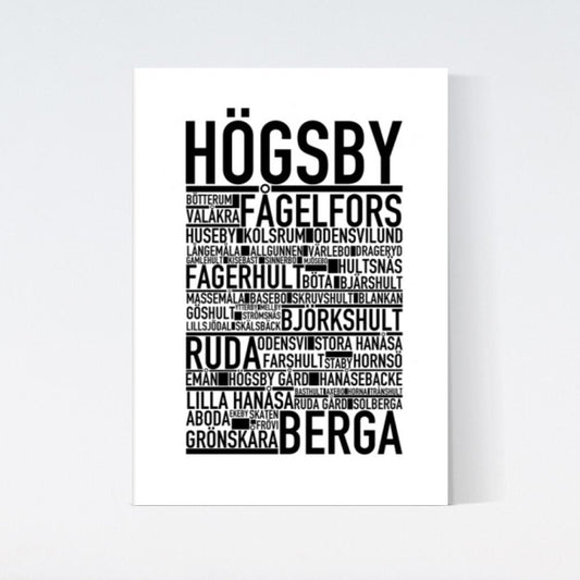 Högsby Text Poster