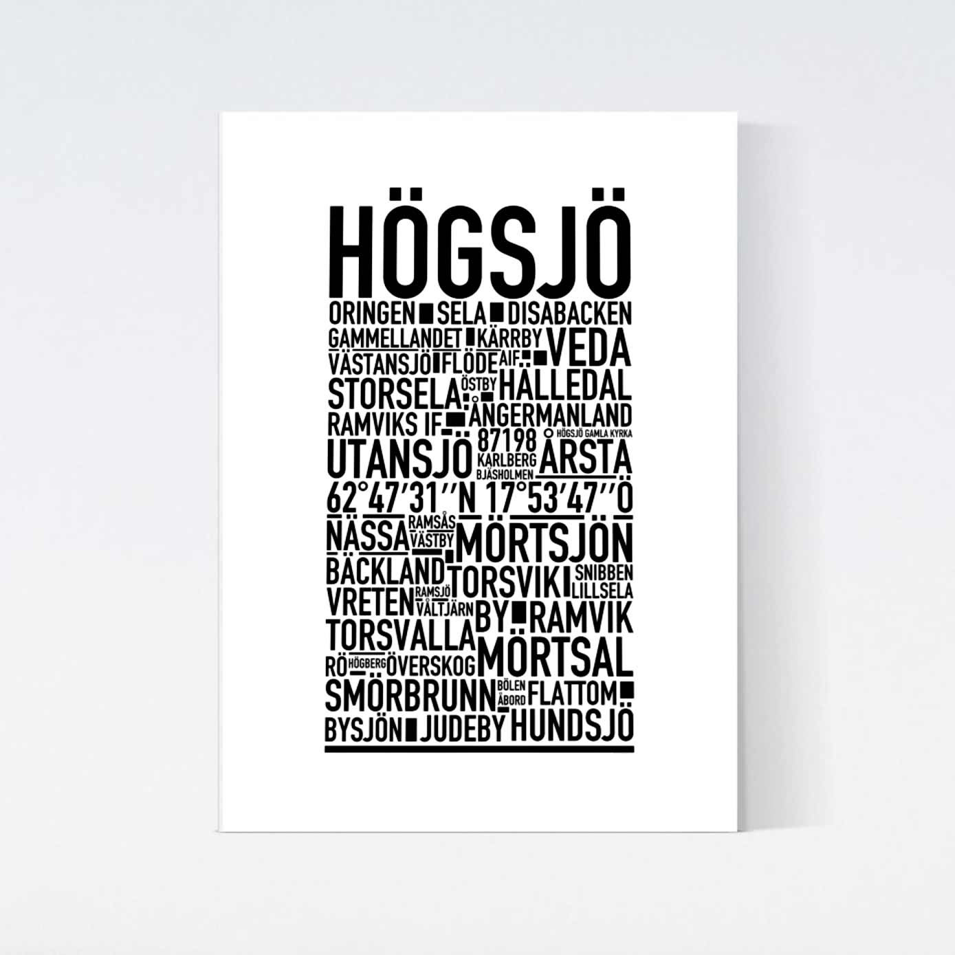 Högsjö Text Poster
