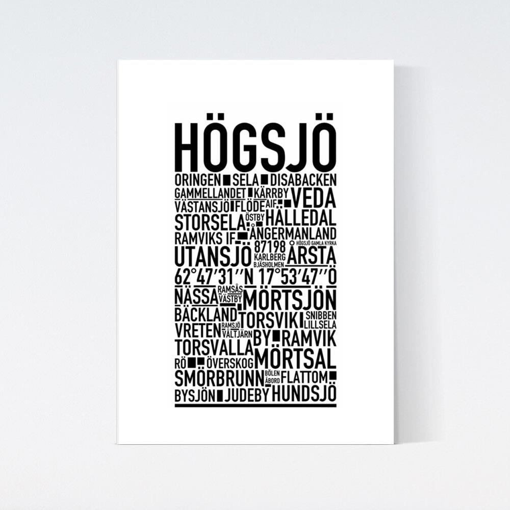 Högsjö Text Poster