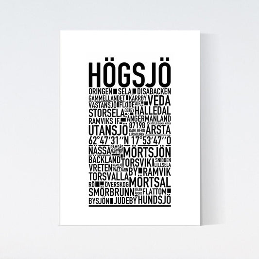 Högsjö Text Poster