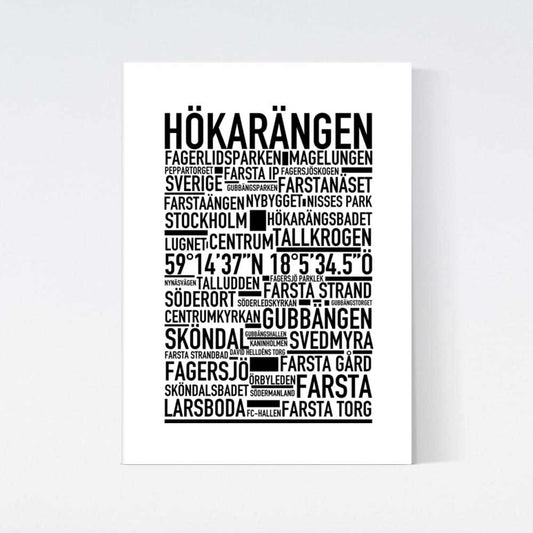 Hökarängen Text Poster