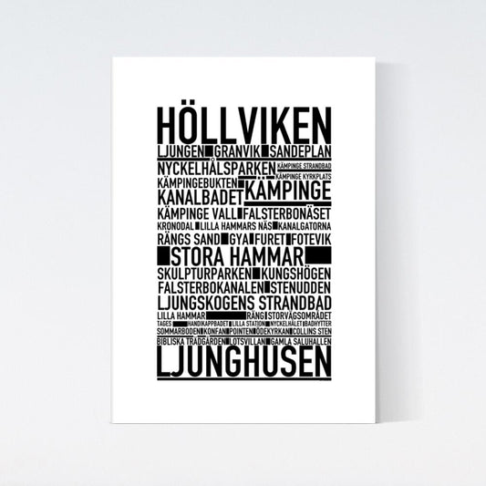 Höllviken Text Poster