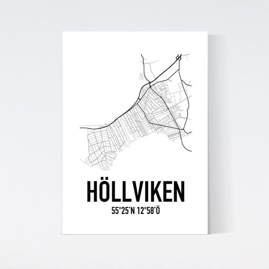 Höllviken Karta Poster