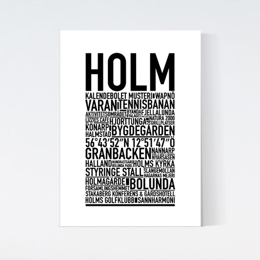 Holm Text Poster