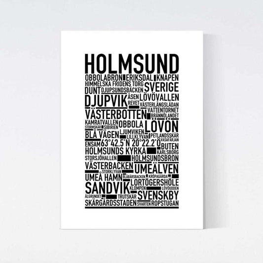 Holmsund Text Poster