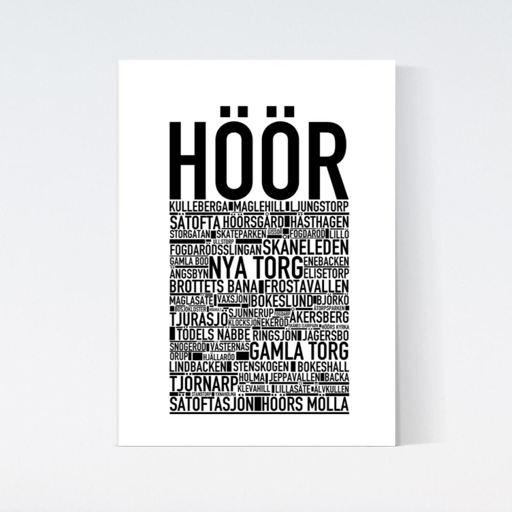 Höör Text Poster