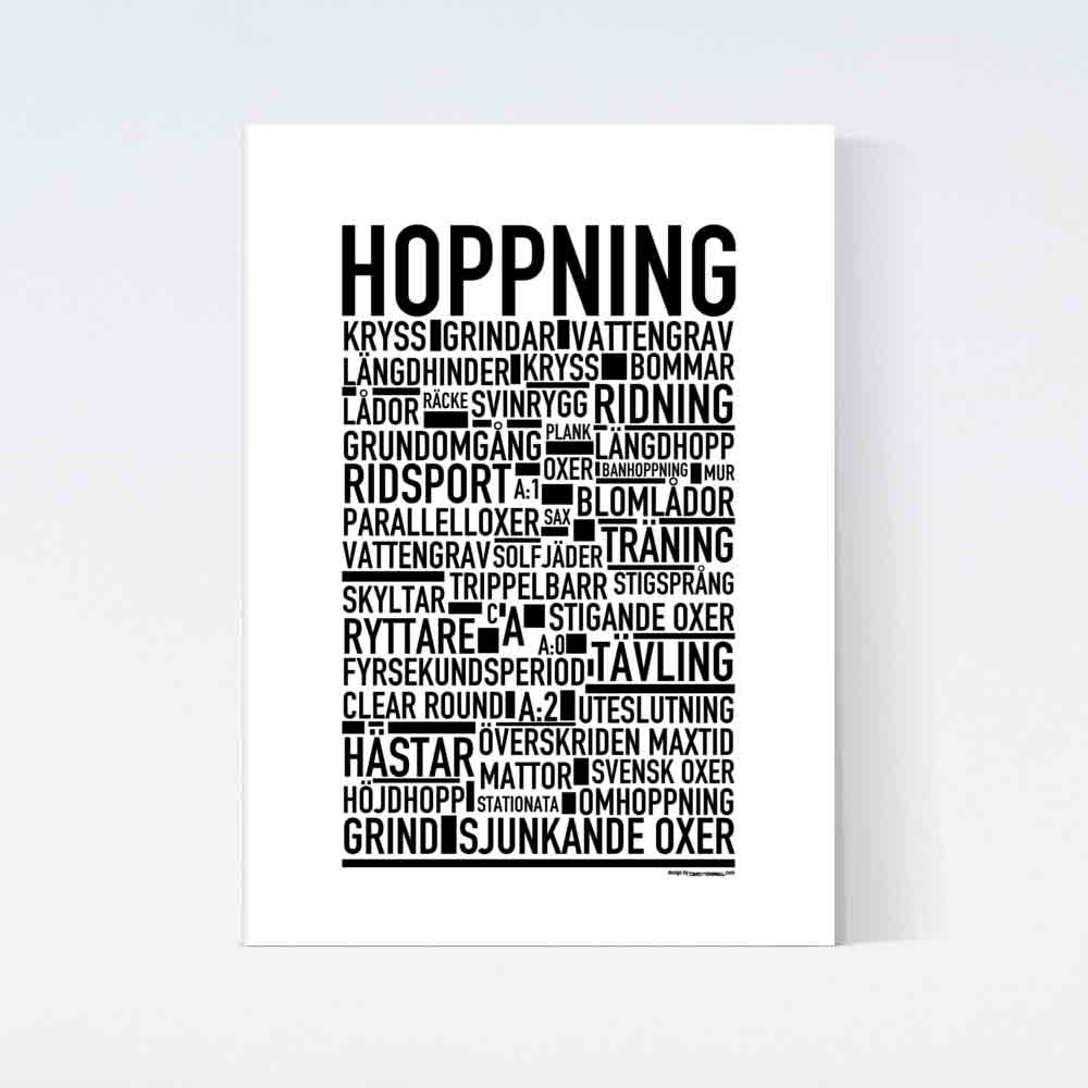 Hoppning Text Poster