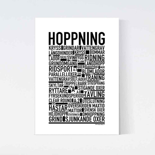 Hoppning Text Poster