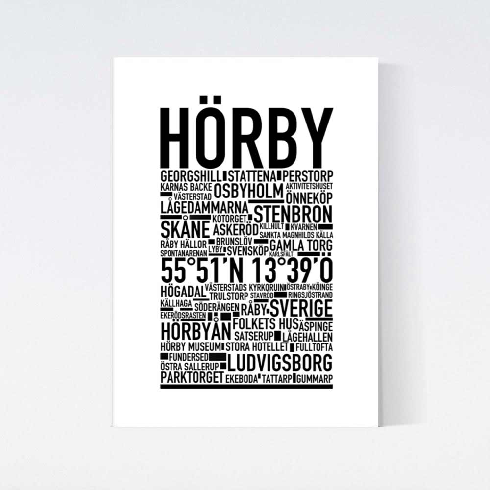 Hörby Text Poster
