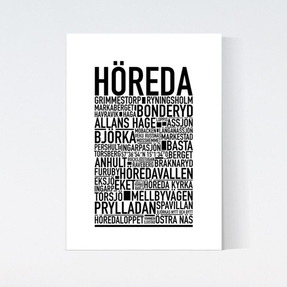 Höreda Text Poster