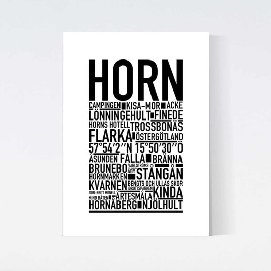 Horn Text Poster