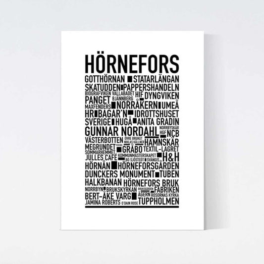 Hörnefors Text Poster