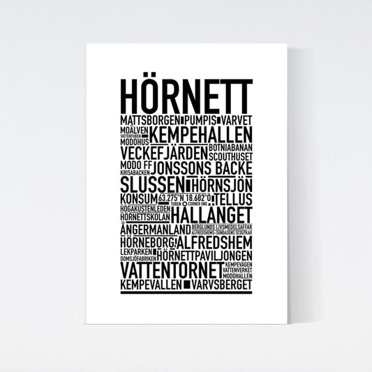 Hörnett Text Poster