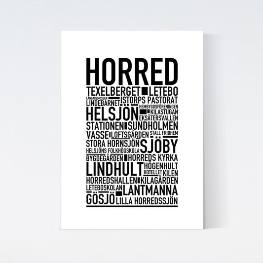 Horred Text Poster
