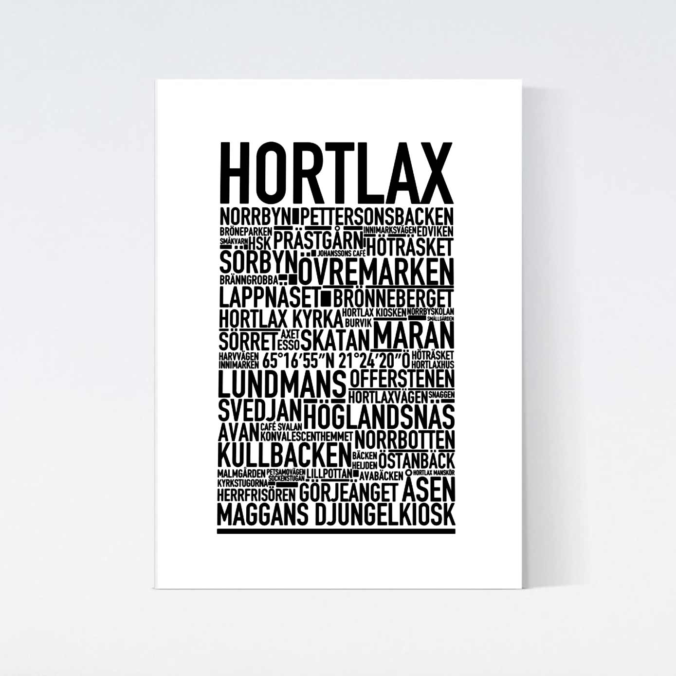 Hortlax Text Poster