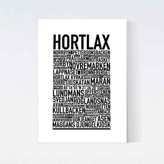 Hortlax Text Poster