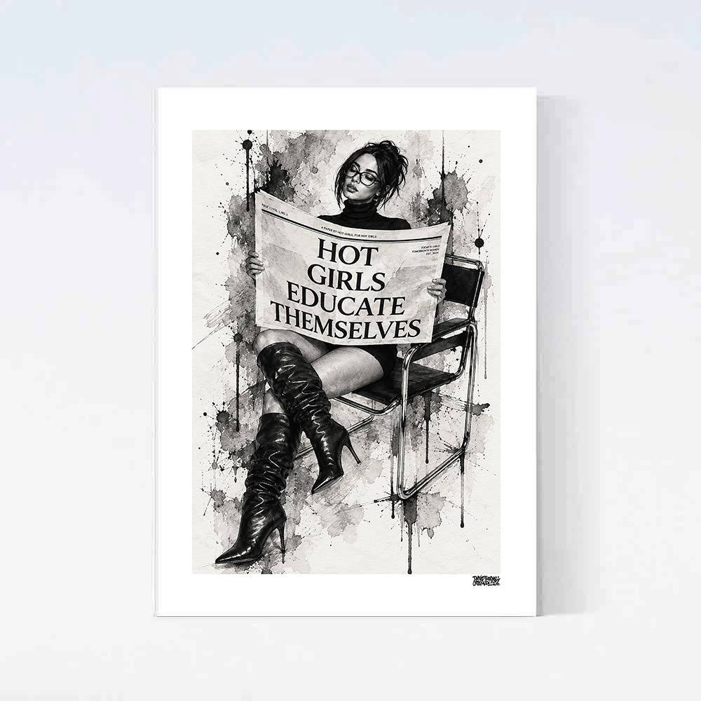 Hot Girls Educates Poster