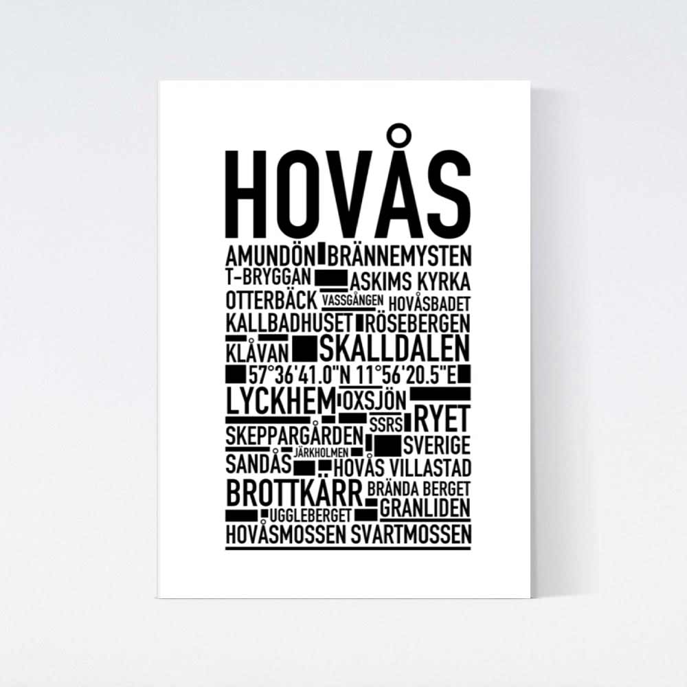 Hovås Text Poster