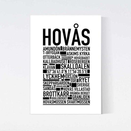 Hovås Text Poster