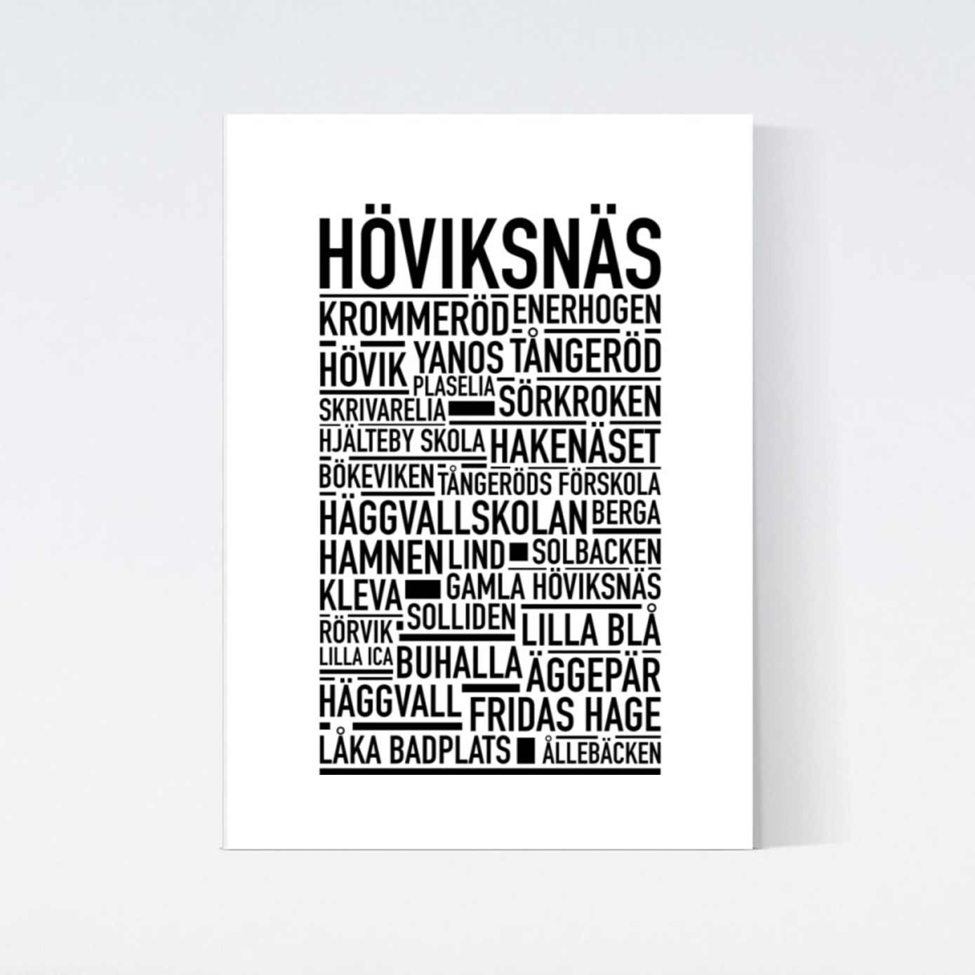 Höviksnäs Text Poster