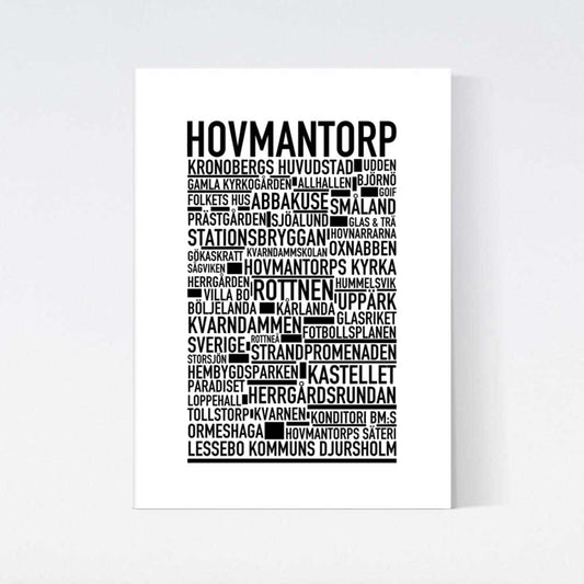 Hovmantorp Text Poster
