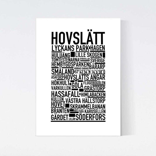 Hovslätt Text Poster