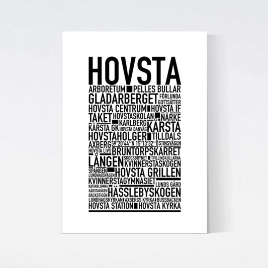 Hovsta Text Poster