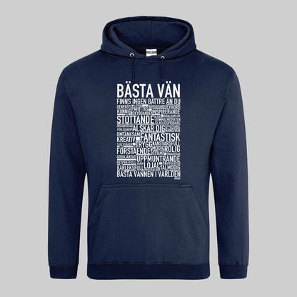 Bästa Vän Text Hoodie