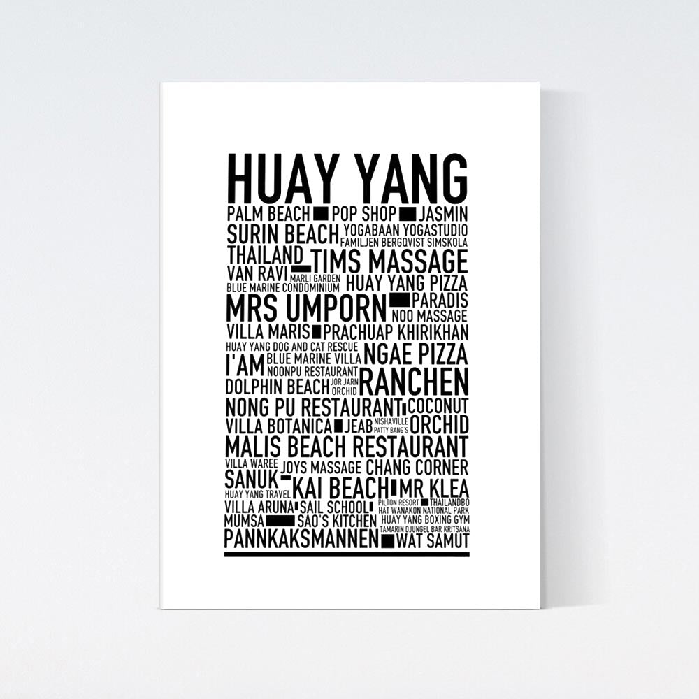 Huay Yang Text Poster