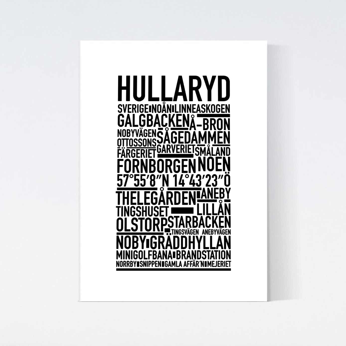 Hullaryd Text Poster