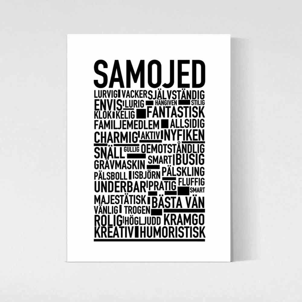 Samojed Text Poster