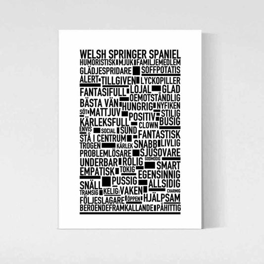 Welsh Springer Spaniel Text Poster