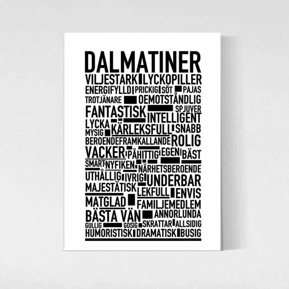 Dalmatiner Text Poster