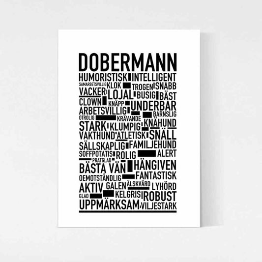 Dobermann Text Poster
