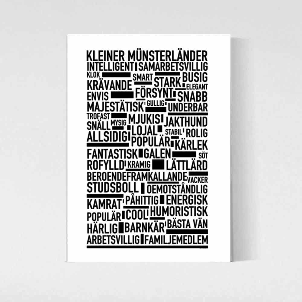 Kleiner Münsterländer Text Poster