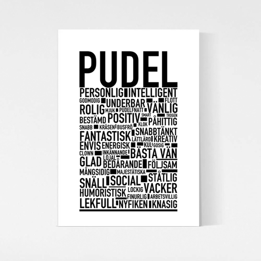 Pudel Text Poster