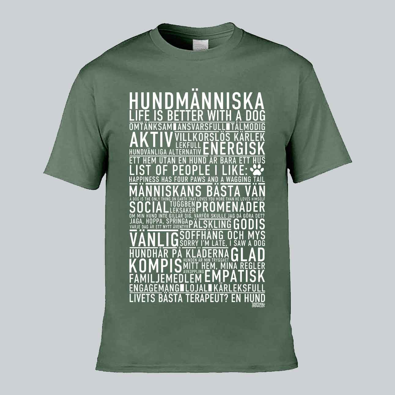 Hundmänniska Text T-shirt