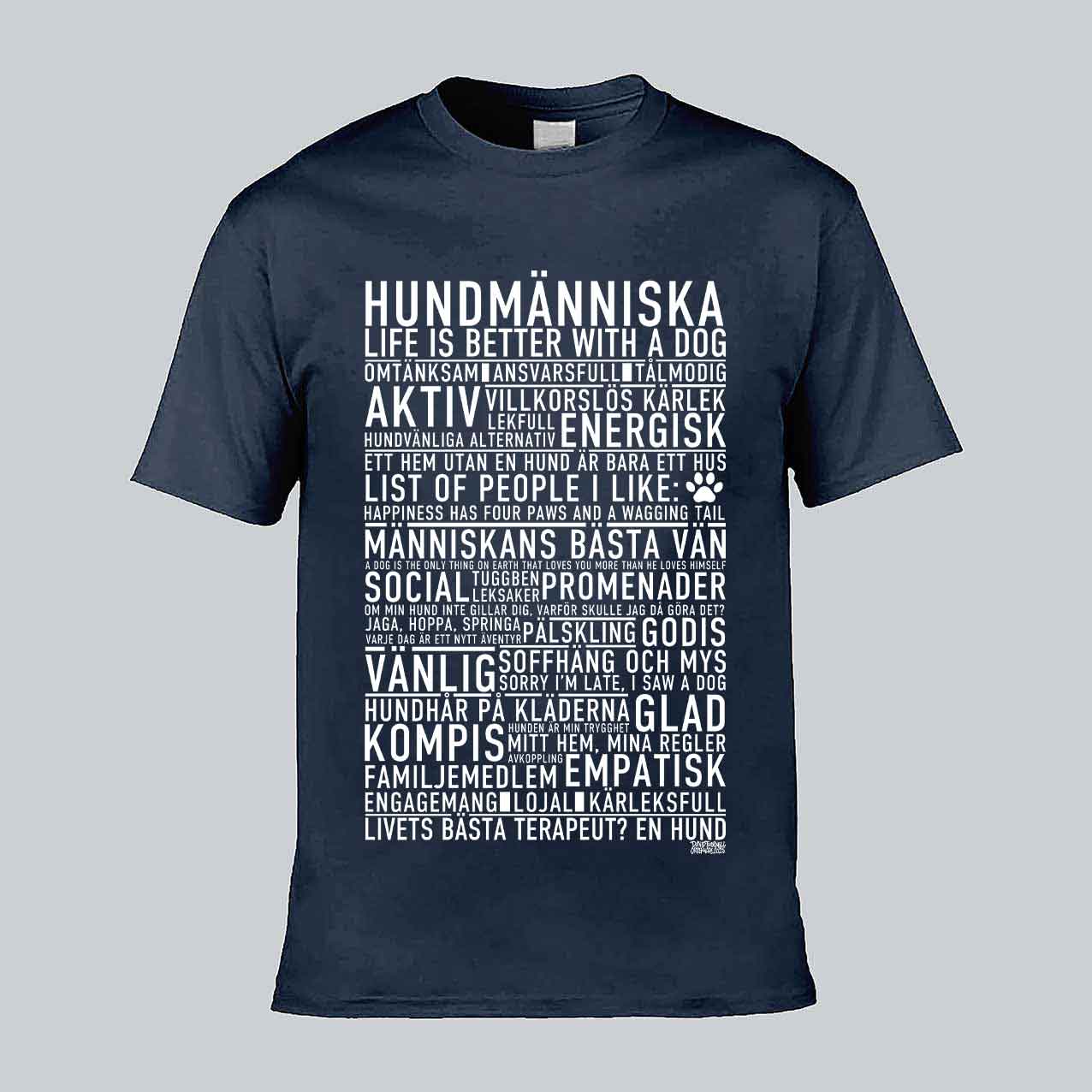 Hundmänniska Text T-shirt