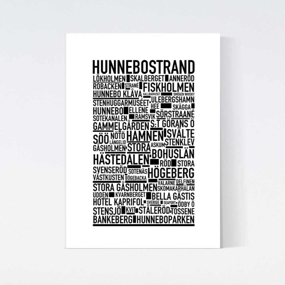 Hunnebostrand Text Poster