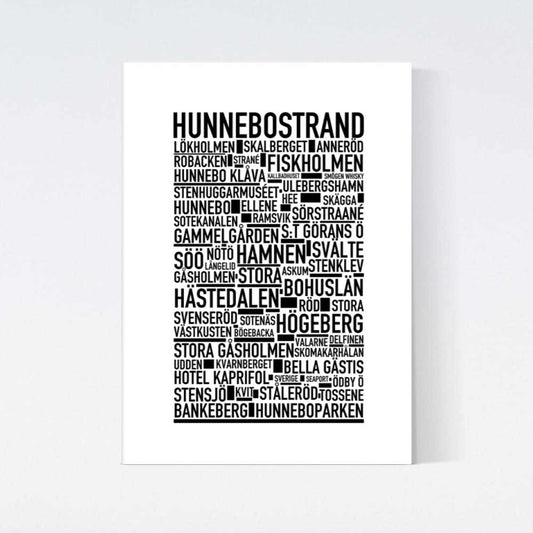 Hunnebostrand Text Poster