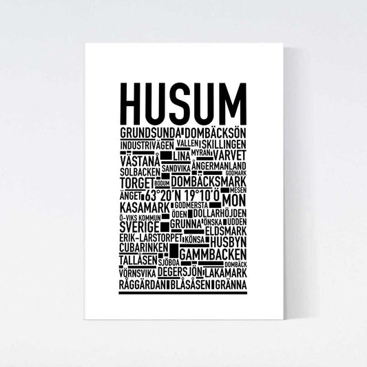 Husum Text Poster