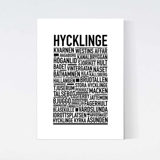 Hycklinge Text Poster