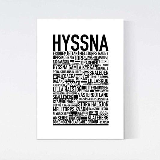 Hyssna Text Poster